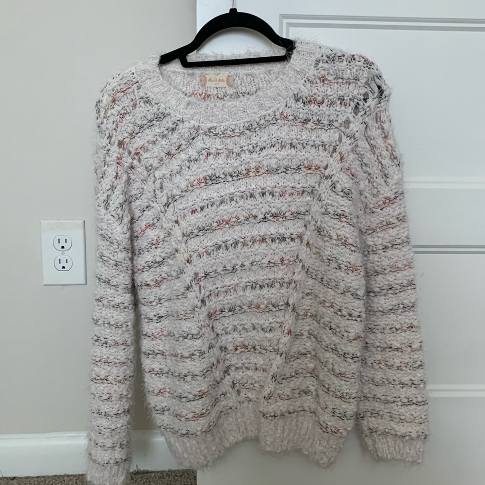 Altar’d State High Neck Multi-Color Sweater